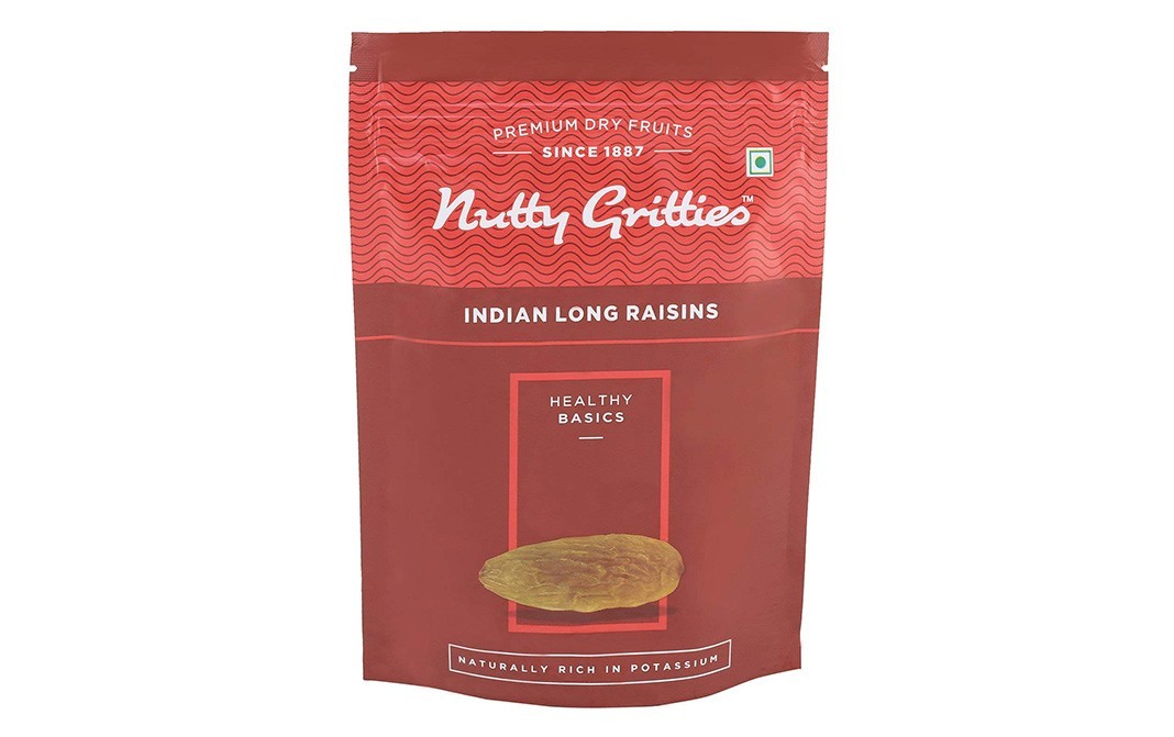 Nutty Gritties Indian Long Raisins    Pack  223 grams
